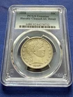 1898 50c Barber Silver Half Dollar PCGS AU Details, Cleaned