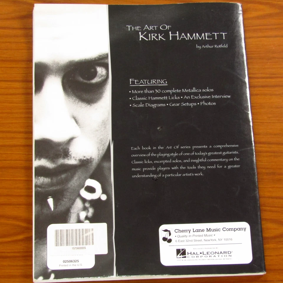 Metallica Guitar Tab Tablature Book The Art Of Kirk Hammett - Rock Heavy Metal - Image 2 of 4