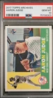 2017 Topps Archives Aaron Judge #62 Rookie Card PSA 10 GEM MINT