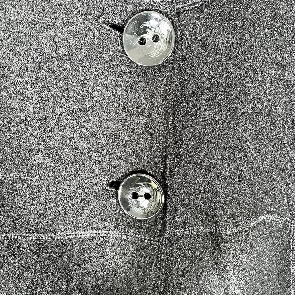 Chaqueta Sandro Mujer Lana Hervida Viscosa Negra Columpio Capa Línea A 2 Botones 1X Plus Foto 4 de 4