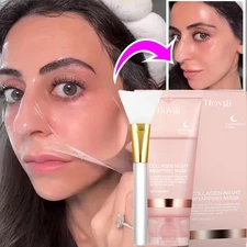 Collagen Night Wrapping Mask Overnight Peel-Off Mask Facial Moisturizing Mask