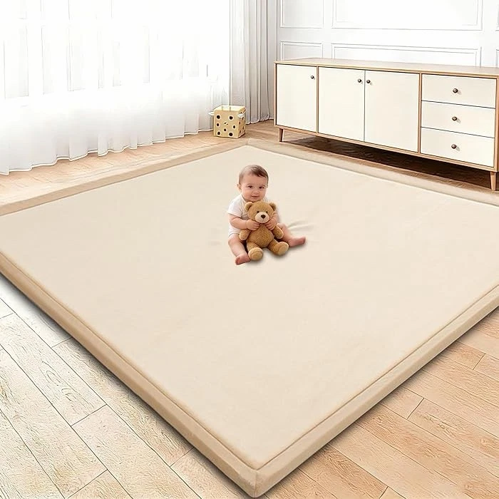 Baby Play Mat for Floor, 1.3 Inch Thick Memory Foam