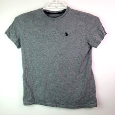 US Polo Assn Youth Boys Size XL 14-16 Gray Short Sleeve Basic T-Shirt