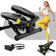 Zivvy Twist Stepper with Resistance Bands Exercise At Home Tight Buns