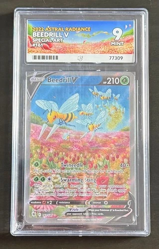 Beedrill V 161/189 Pokemon TCG Astral Radiance Alternative Art - Ace Grading 9