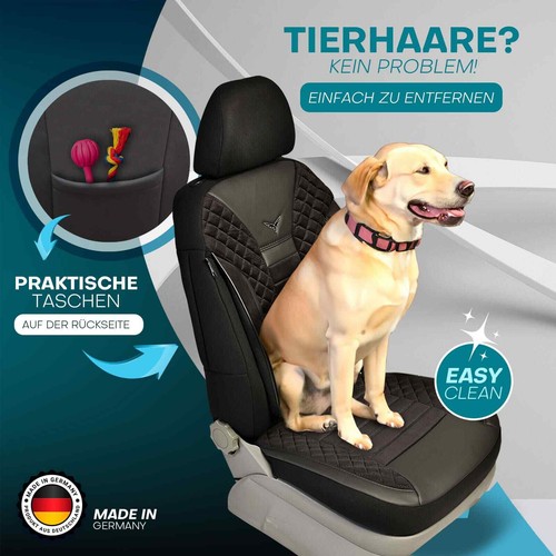 Fundas de asiento de coche Prime adecuadas para Seat Ateca desde 2016 en negro JOLT803 - Imagen 7 de 10