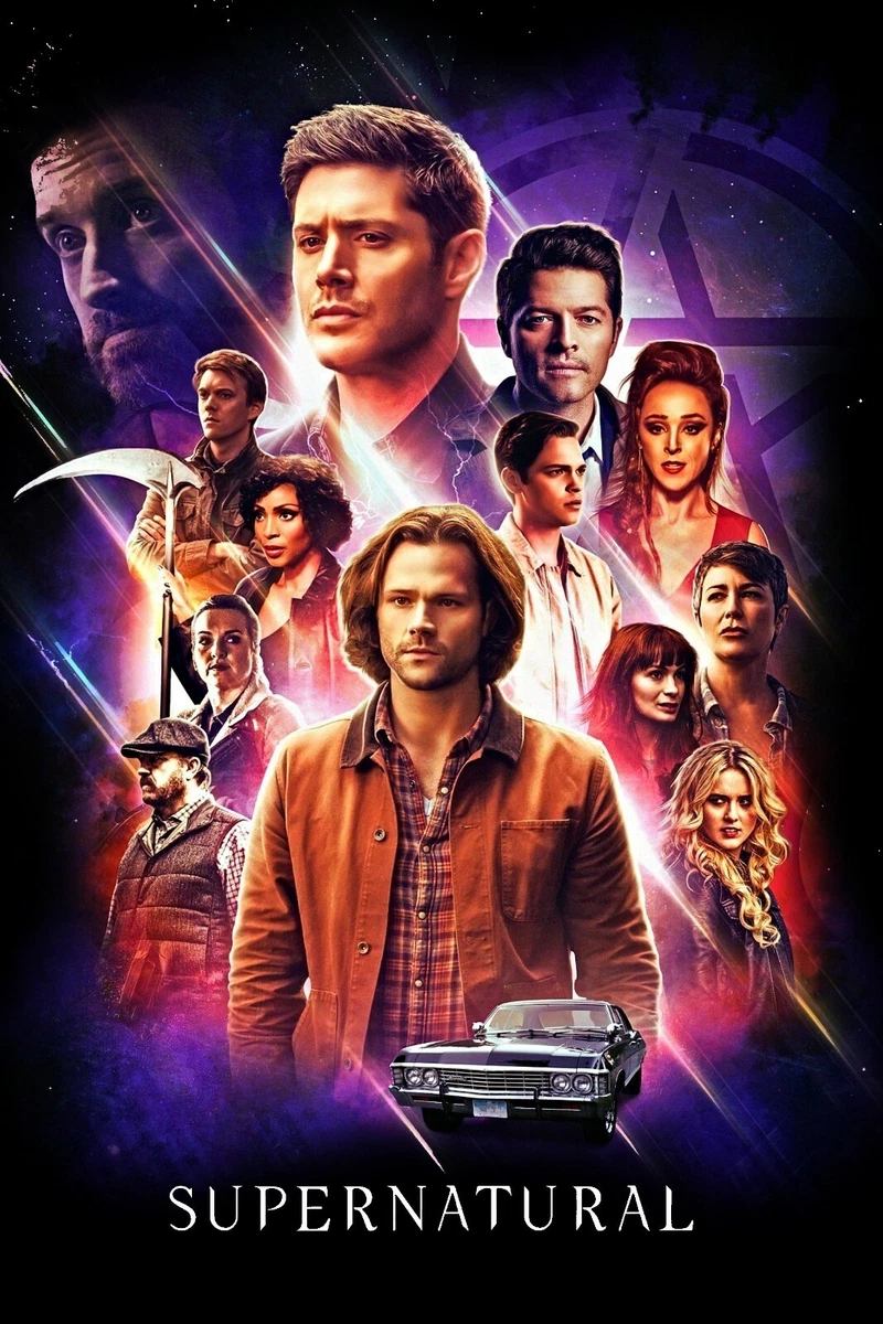 Supernatural Season 15 Framed Poster All Characters NEW USA