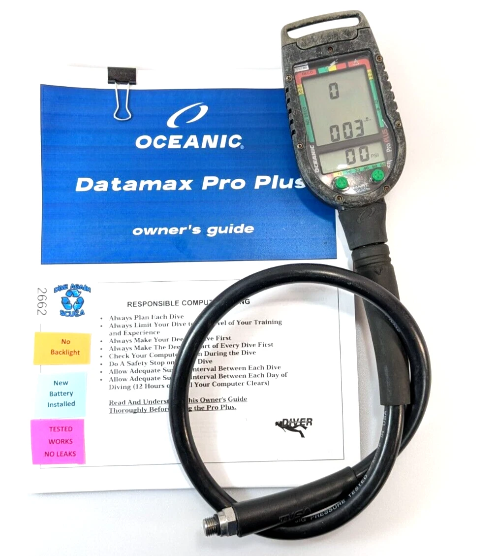 Ordinateur De Plongée Oceanic Datamax Pro Plus #4054 - Air/Nitrox - Occasion Fonctionnel
