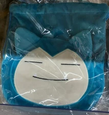 Pokemon Plush Drawstring Bag Snorlax Pouch Pocket Monster Pokémon New Japan