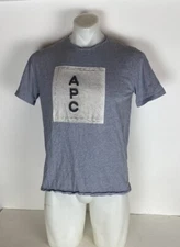 A.P.C. - Logo-Print Mélange Cotton-Jersey T-Shirt -gray size L