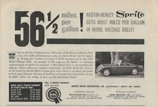 1960 Austin Healey Ad Sprite Vintage Magazine Advertisement BMC British Motor Co