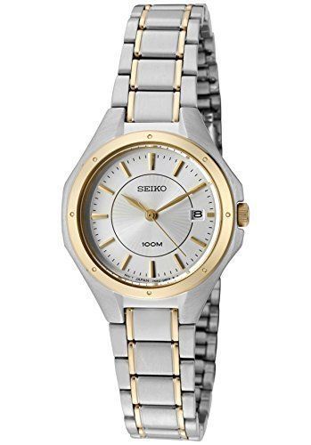Seiko Women's SXDE14 Dress Two-Tone Stainless Steel Date
