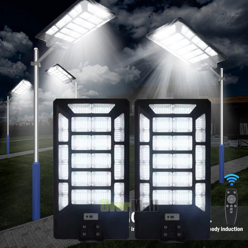 Solar Lights Outdoor 1680LED Motion Sensor Flood Light Dusk to Dawn Solar Lamp - Image 3 of 4