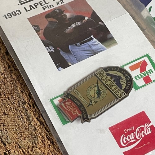 Vintage Colorado Rockies Baseball Coca Cola Lapel Hat Pin Car Lot of 10 - Picture 10 of 18