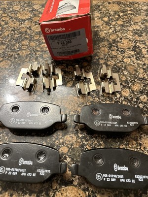 P 23 089 BRAKE PADS SET BRAKING PAD REAR BREMBO P23089. Genuine
