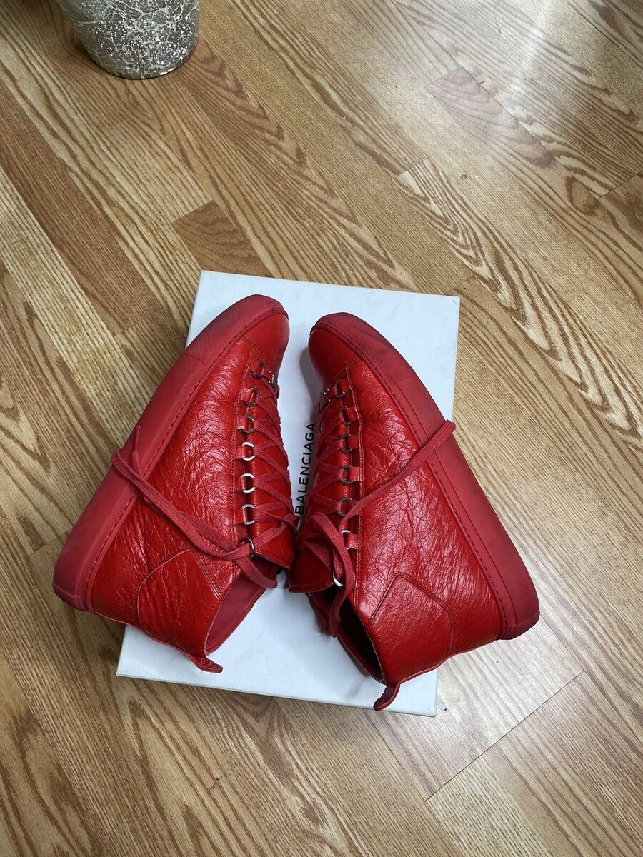 Size 8- Balenciaga Arena High/Red | eBay Size 8- Balenciaga Arena High/Red | eBay