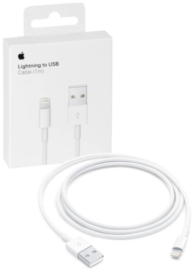 Câble Original Apple USB-A À Lightning 1M Emballage Pour IPhone 8 Plus X XR Max - Photo 1/4