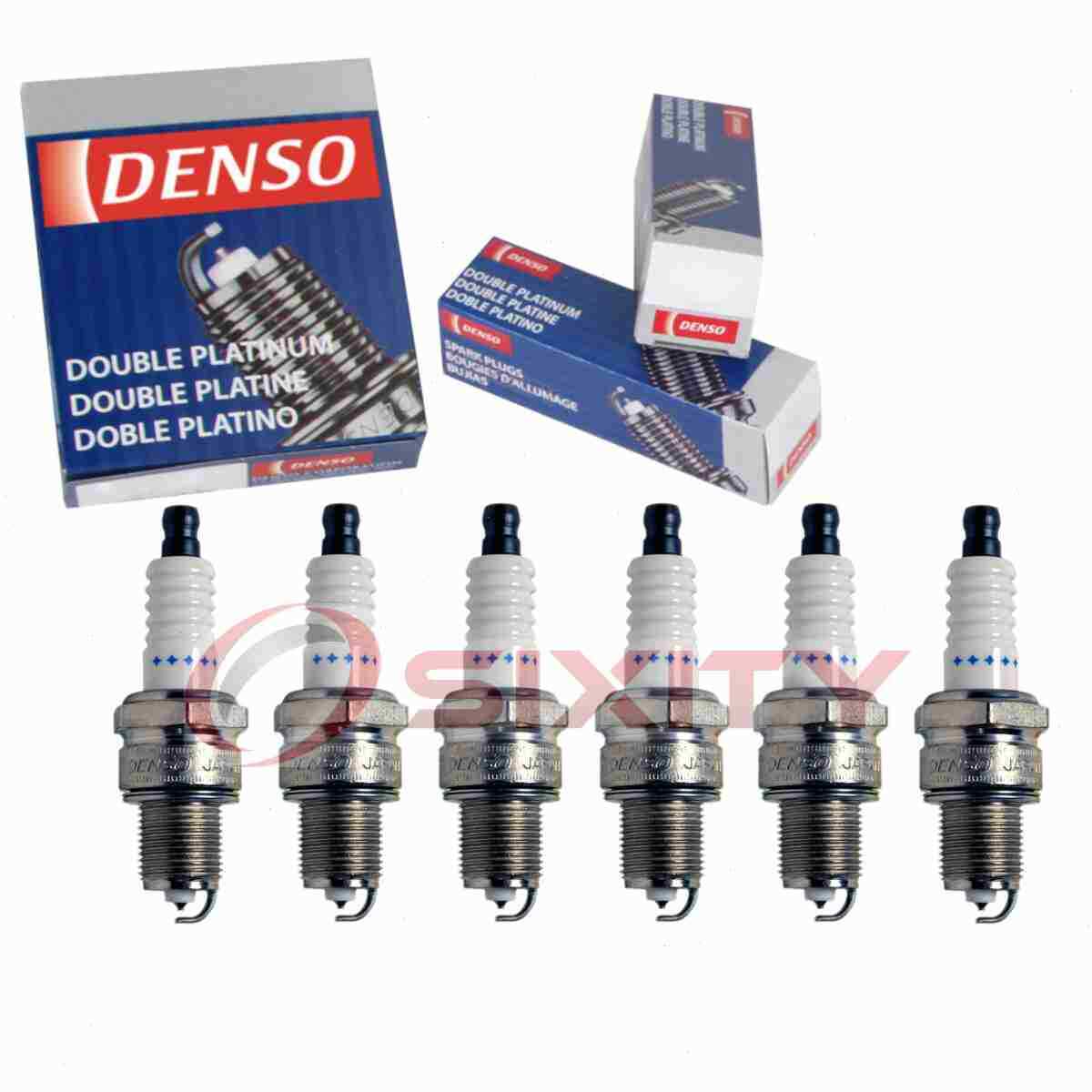 6 pc Denso Platinum Long Life Spark Plugs for 1961-1966 Chevrolet P30 Series cp
