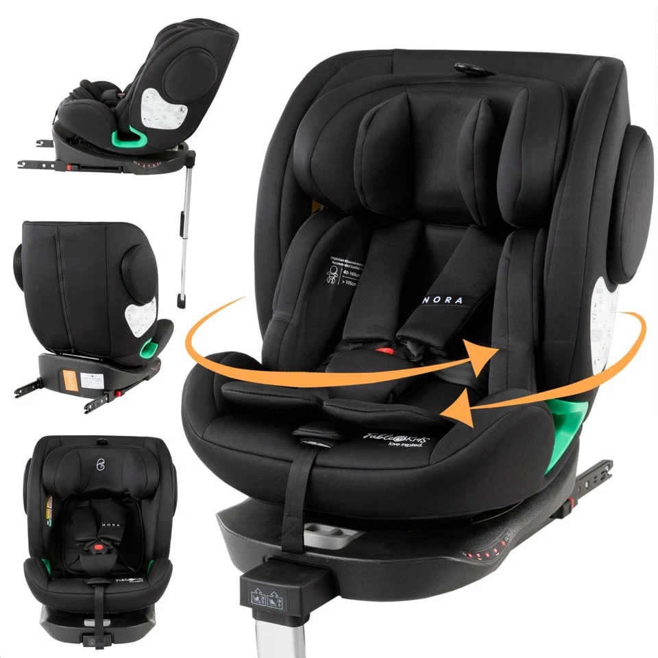 FableKids Autokindersitz Autositz Kinderautositz 360° drehbar Isofix 40-150 cm