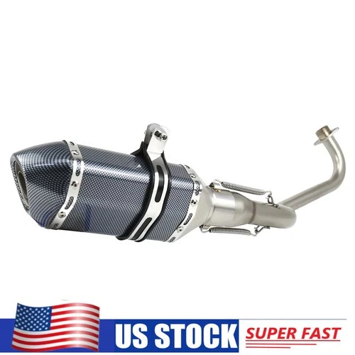 For Honda Grom 125 2013-2026 Full Exhaust System Slip-On Muffler On Pipe DB Kill