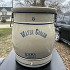 Antique Red Wing 5 gallon Water Cooler Stoneware Crock Minnesota Jug Pottery