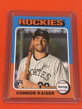 2024 Topps Heritage Connor Kaiser RC High Number SP Card #700 Rockies