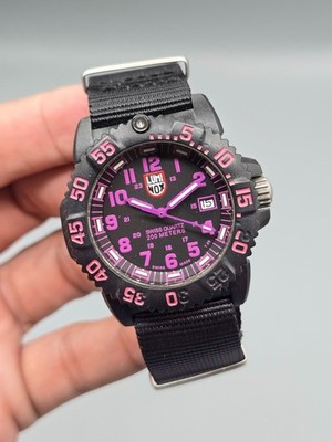 Luminox Navy SEAL Colormark 7050 Swiss Quartz Carbon Case Tactical Men s Watch