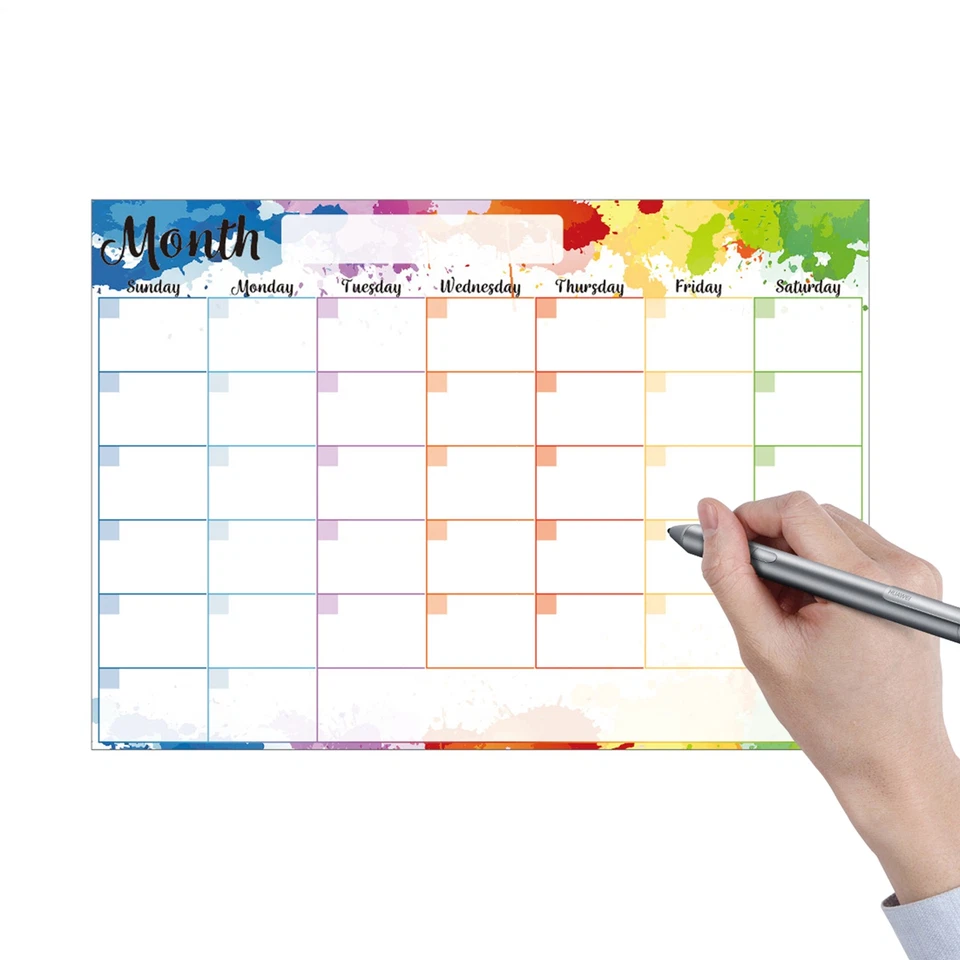 Fridge Calendar Whiteboard 2025 Magnetic Refrigerator Calendar Planner - Image 4 of 4