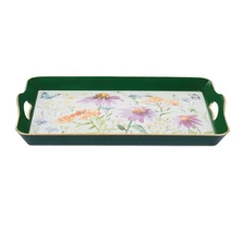 Wildflower Insect Print Tray with Handles 17"L