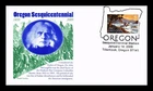 US COVER OREGON STATEHOOD SESQUICENTENNIAL FIRST DAY ISSUE PANDA CACHET