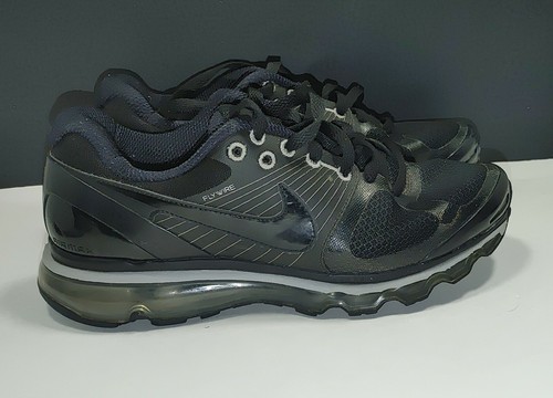 Nike Air Max 386368-006 2010 Black Metallic Silver Sz 8 Men's Shoes   - Picture 2 of 8