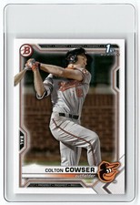 2021 Bowman Draft Rookie #BD-166 Colton Cowser (RC) BALTIMORE ORIOLES