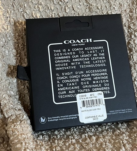 Brand New Coach AirPods Pro Floral Case with Keychain CG519 NIB, Brand New! - Picture 6 of 6