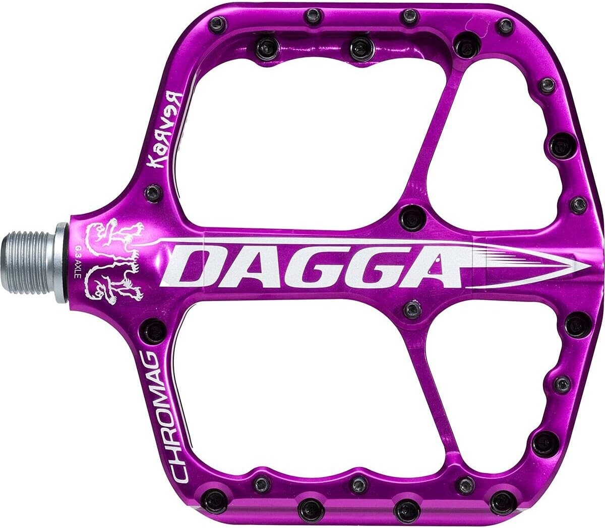 Chromag Dagga Platform MTB Mountain Bike Pedals Purple | eBay