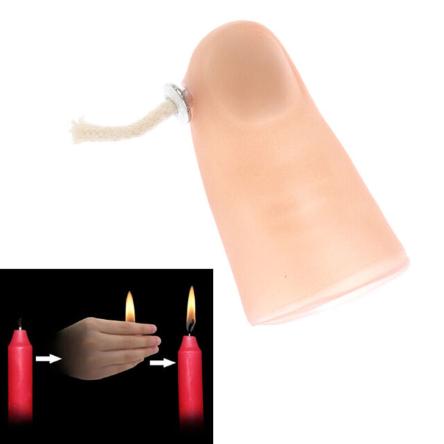 1Pc Magic tricks prop candle flame movement fire rubber finger thumb magDDNWS0 1Pc Magic tricks prop candle flame movement fire rubber finger thumb magDDNWS0