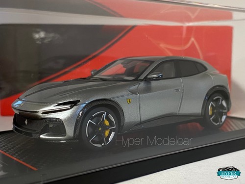 BBR Model 1/43 FERRARI PUROSANGUE PANORAMIC 2022 TITANIUM GREY BBRC283A - Picture 1 of 4