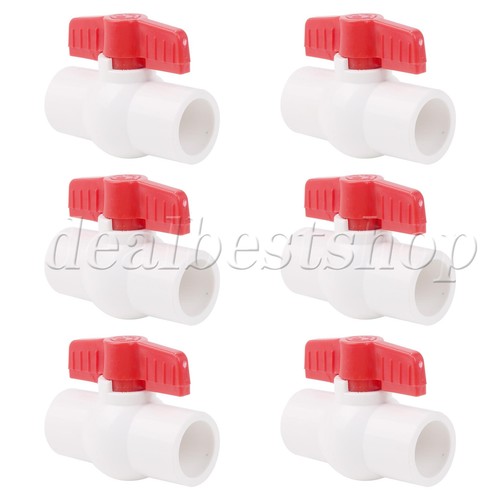 24 Pcs 3/4 Inch White Water Pipe Shut-off Valve with T-Handle for Indoor - Picture 7 of 9