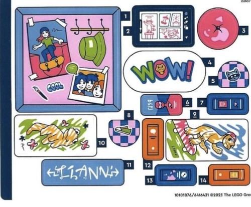 LEGO FRIENDS STICKER SHEETS X 4 - NEW - Picture 5 of 5