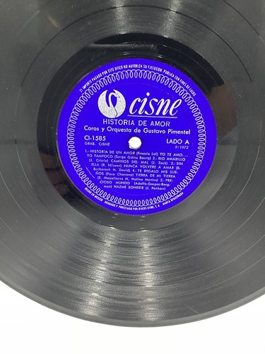 GUSTAVO PIMENTEL historia de amor (72’ CISNE VINYL LP MEXICO) BOOGALOO (rare!) - Picture 8 of 9