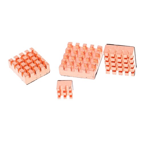 4Pcs/Set For Orange Pi 3 LTS Heat Sink Aluminum Alloy Radiator Copper Cooler Kit - Photo 8/11