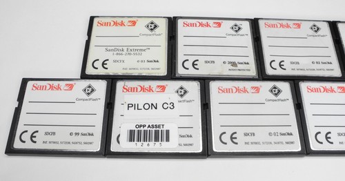 (READ!!) Lot Of 13x SanDisk 128MB / 256MB MEGABYTE CF Compact Flash Memory Cards - Picture 23 of 24