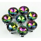 Crystal Glass Cabinet Knob Diamond Shape 30mm 1.18" Drawer Cupboard Handle Pull