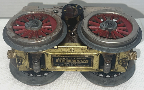 LIONEL PREWAR STANDARD GAUGE BILD A LOCO MOTIR WITH HAND REVERSE E-UNIT - RUNS - Picture 10 of 12