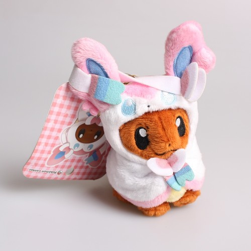 Pokemon Center Eevee Poncho Sylveon Plüschtiere Puppen Schlüsselanhänger Feelinara Evoli - Bild 4 von 5