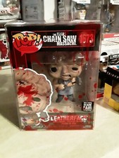 Funko Pop! Leatherface #1673 Scare Fair Exclusive W/ Blood Splattered Protector!