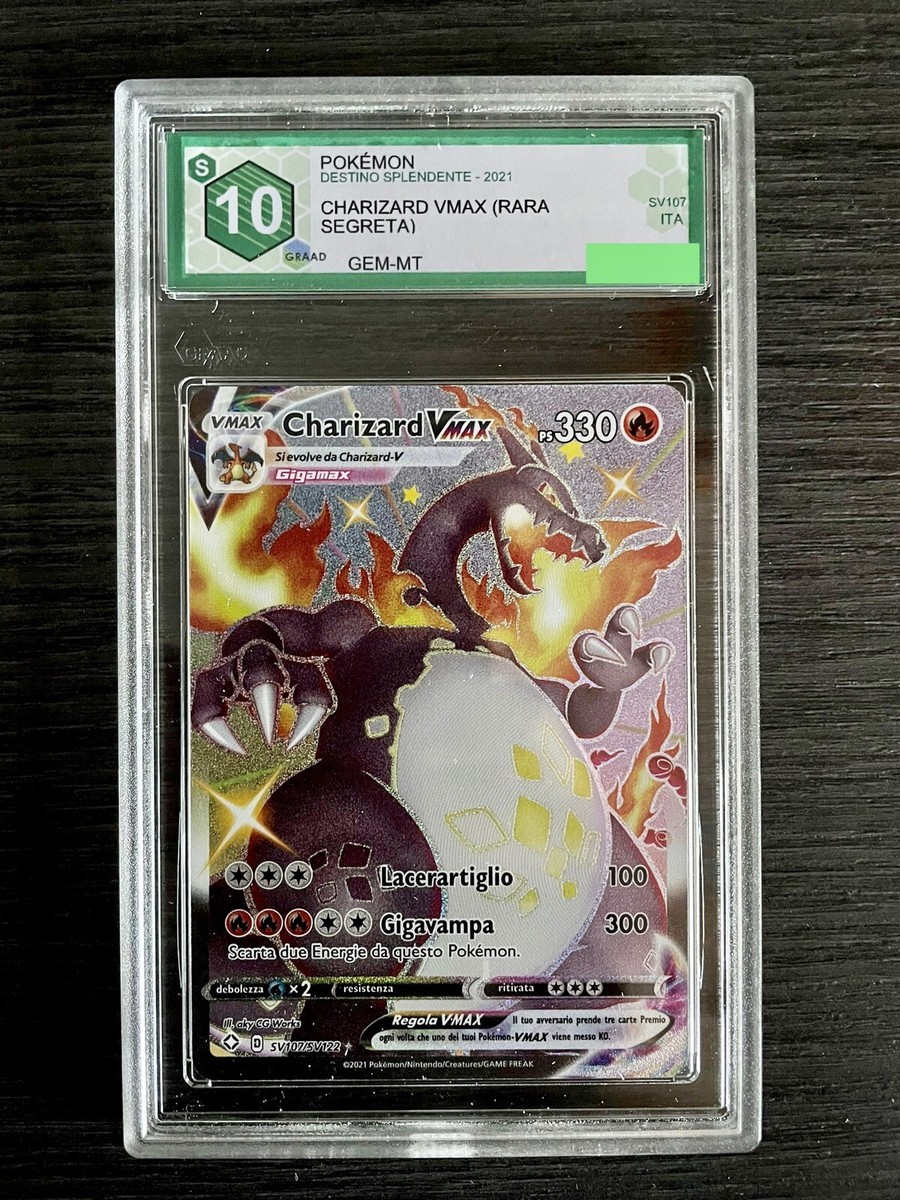 Carte Pokemon ~ Charizard VMAX Shiny ~ SV 107/ SV122 ~ ITA