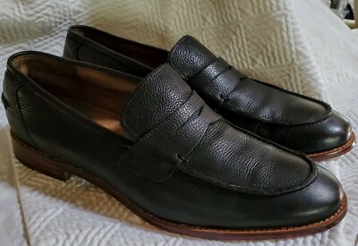 RUSH by Gordon Rush Mens Black Leather Loafers, Size 8 Gordon Rush Men main image 2