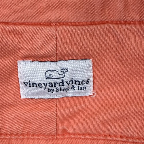 Vineyard Vines Classic Chino Shorts Men’s Size 40 Breaker Short 9” Coral /Logo - Picture 3 of 5