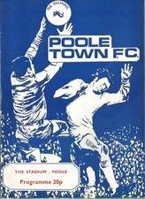 Football Programme - Poole Town v Epsom - FA Cup - 15/9/1979