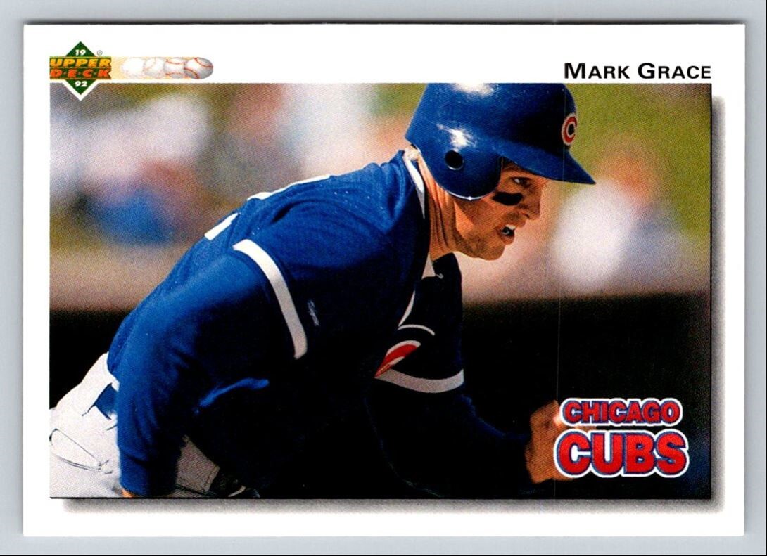 1992 Upper Deck #143 Mark Grace Chicago Cubs Baseball Card